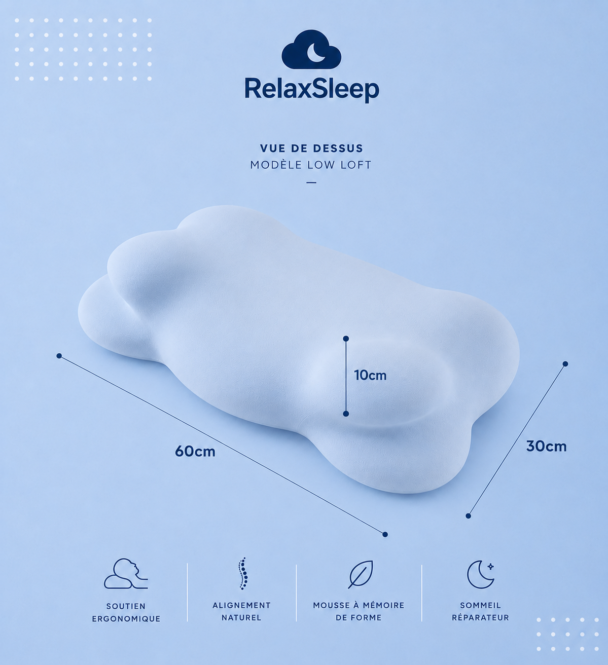 Oreiller Orthopédique RelaxSleep®